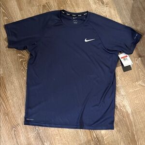 New, NWT Nike Men's Blue Short Sleeve Dri-fit Tee
